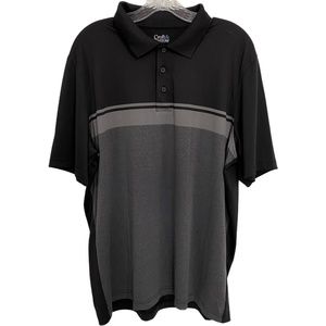 Men's Black/Gray Polo Shirt